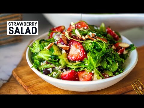 Easy Strawberry Salad Recipe | Fresh & Simple No Cook Salad