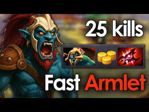 Huskar Armlet Mid Build is BROKEN – Full Game Dominance | Dota 2 7.39c