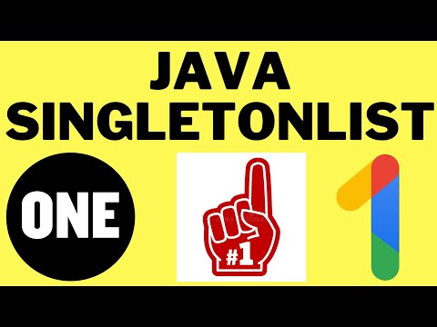 Java Singletonlist Example Code Demo When To Use Java Singletonlist Code Demo Interviewdot