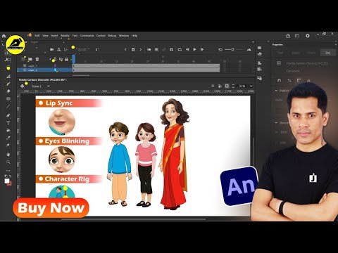 Family Cartoon Character Vector For YouTube| No Copyright Cartoon Characters | @LearnAnimationHindi