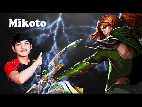 Mikoto - Windranger Midlane | Dota 2 7.27d Gameplay