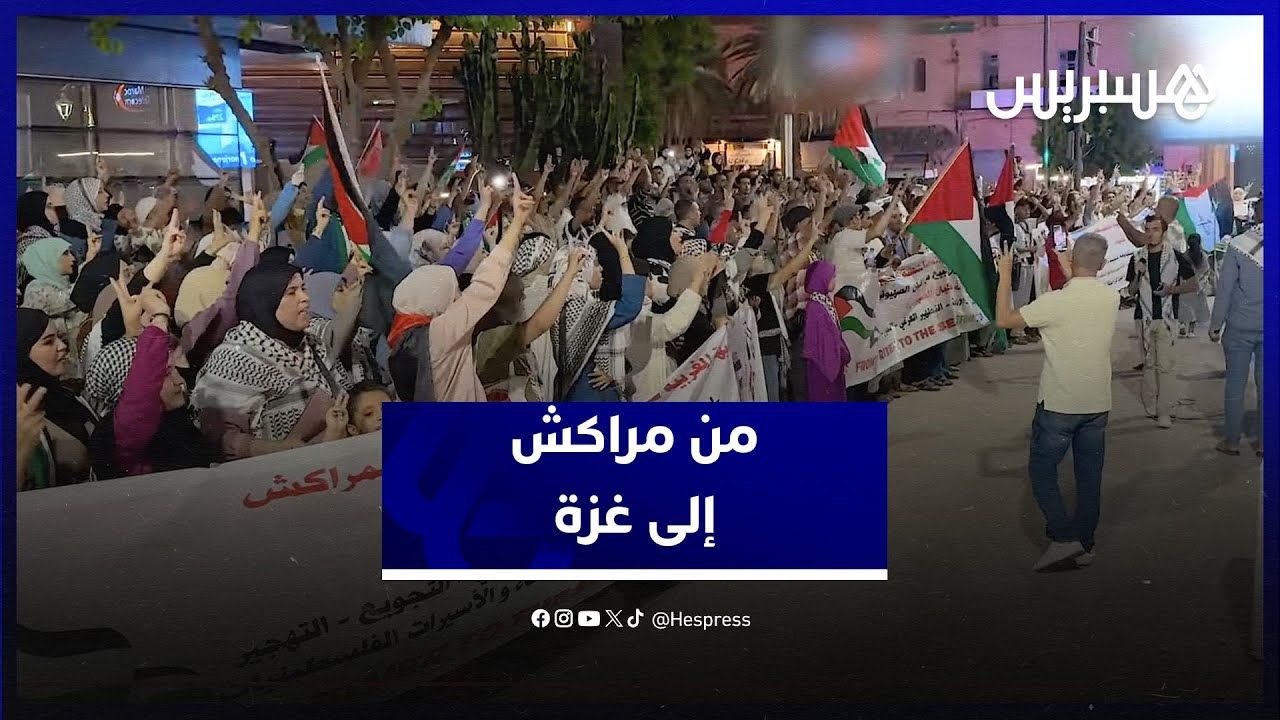 من مراكش إلى غزة.. جسور التضامن الشعبي متواصلة لا تنقطع thumbnail