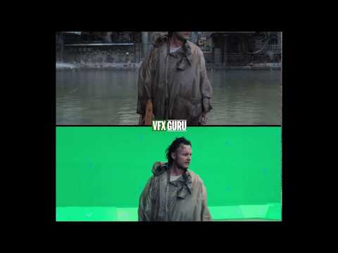 Ghost in the Shell (2017) - Invisible Water Fight Scene - Before/After VFX