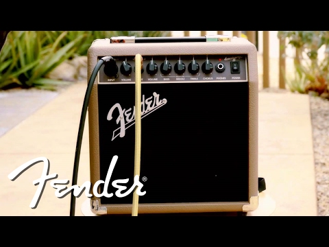 Fender Acoustasonic 15 15w 1x6 inch Acoustic Guitar Amplifier image 7
