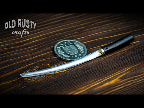 Turn Old Broken Needle File into a mini KATANA