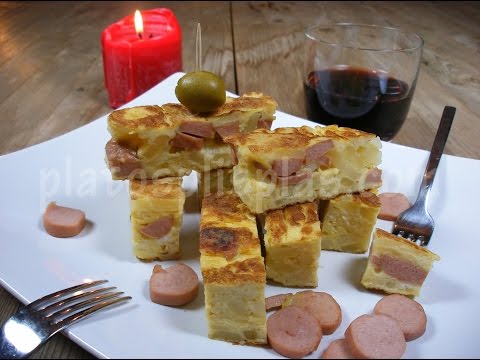 Tortilla de patatas y frankfurt