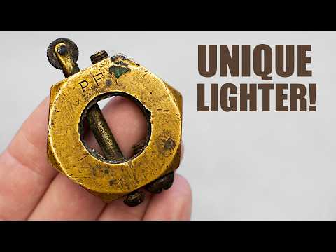 Rare WW1 Vintage Lighter Restoration | Unique Silver Coin Lighter