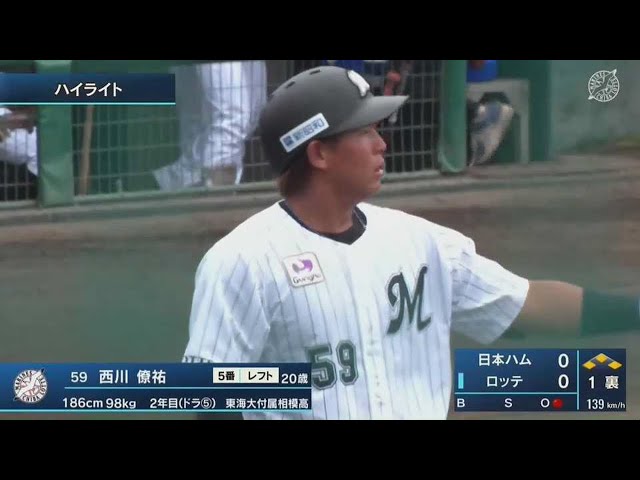 【ファーム】8月20日 マリーンズ対ファイターズ ハイライト