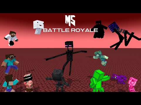 (13+) Minecraft MS Monsters BATTLE ROYALE | Minecraft Animation