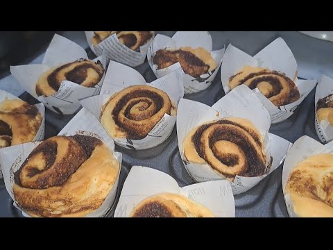 How to make Cinnamon roll muffins #easytomake