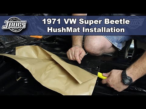 JBugs - 1971 VW Super Beetle - HushMat Installation
