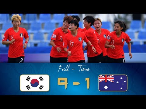 Highlights #AFCU19W : M15 3rd/4th Place - Korea Republic 9-1 Australia