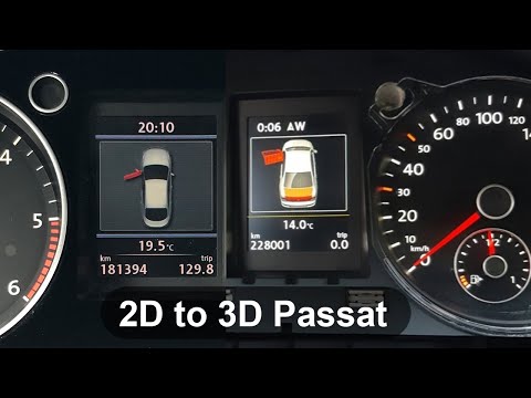 VW Passat B7 CC B6 Flash 2D to 3D cluster