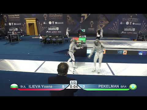 2022 245 T32 02 F S Individual Cairo EGY CHM BLUE ILIEVA BUL vs PEKELMANN BRA