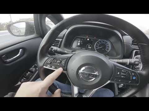 Wie bediene ich die Lenkradtasten im Nissan Leaf II (2017–heute)?