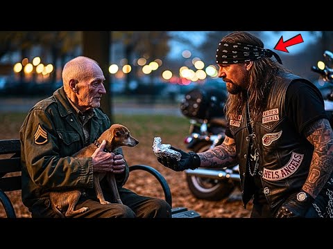 Starving 88-Year-Old Vet Asked Hells Angels: "Can You Feed My Dog First?" — Then This