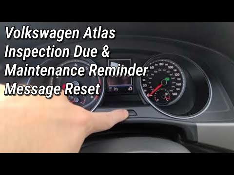 2018 Volkswagen Atlas Inspection Due & Oil change Life Reminder Reset / How to Service Interval 2019