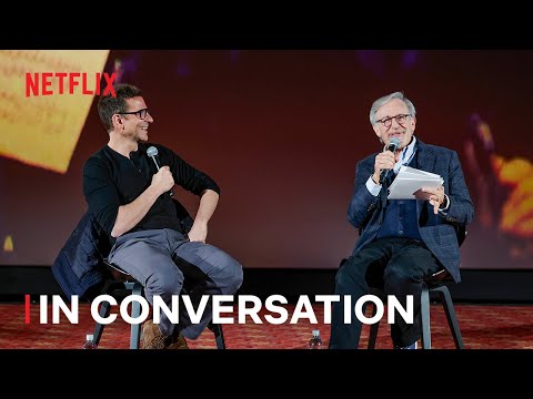 Thumbnail of the video: Steven Spielberg and Bradley Cooper discuss Maestro