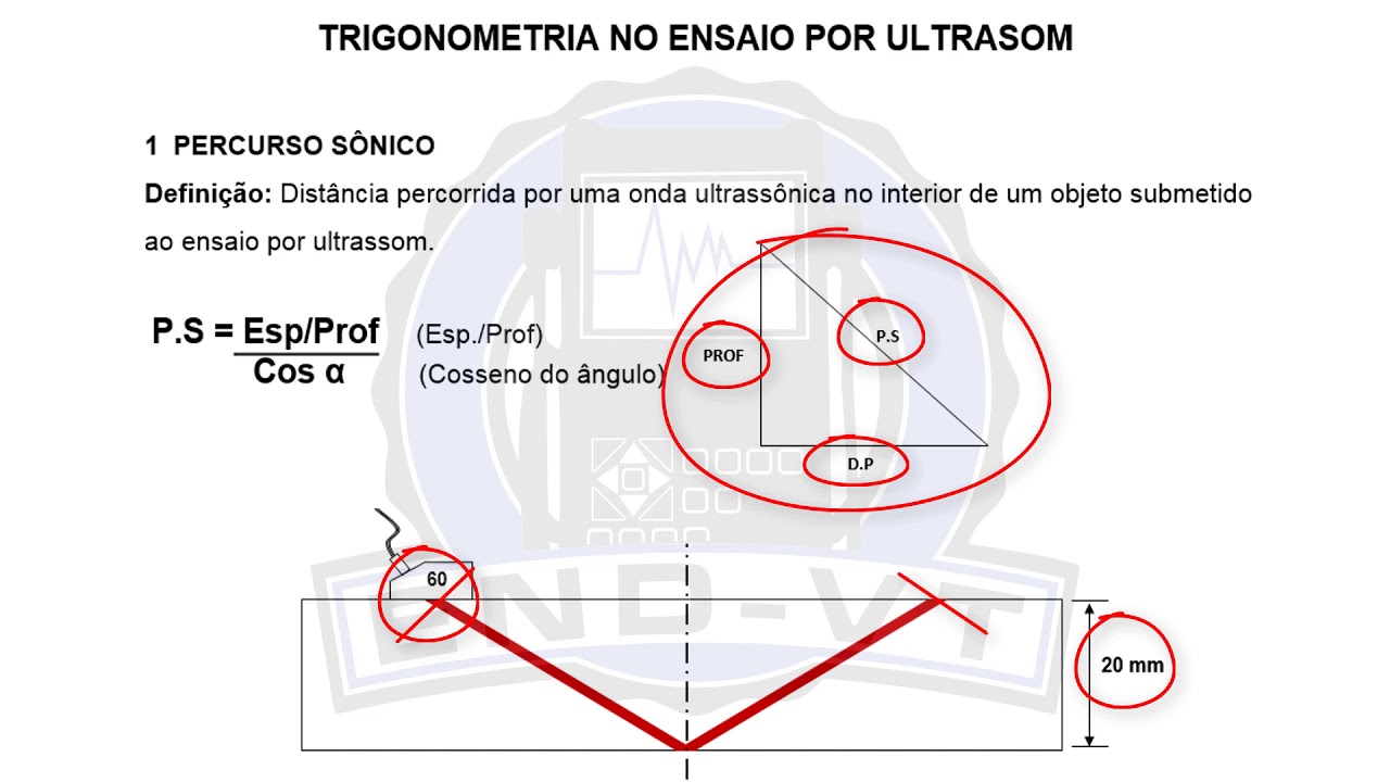 Calculando Percurso Sônico - Ensaio por Ultrassom Industrial