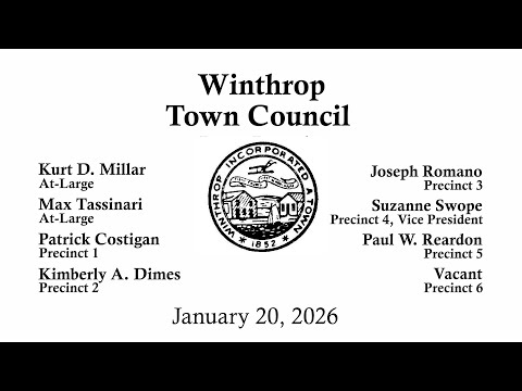 Winthrop Town Council Meeting of January 20, 2026
