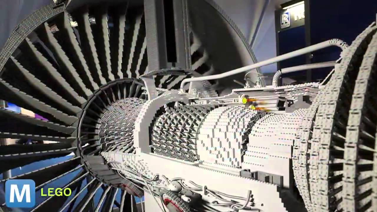 This LEGO Model Looks and Moves Like a Real Jet Engine - YouTube