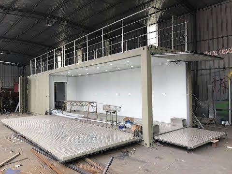 40ft hydraulic container cafe