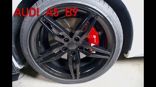 I Powder Coated My Stock Audi A5 B9 Sportline Rims & Calipers