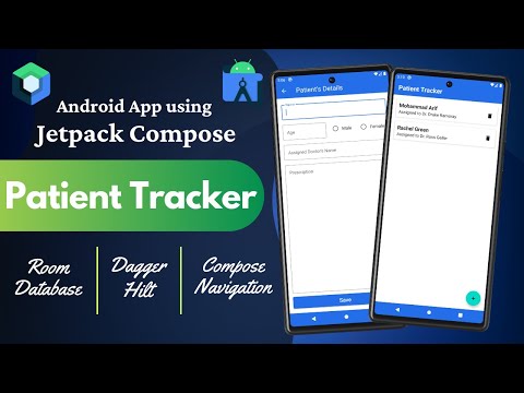 Patient Tracker Android App using Jetpack Compose | English | Android Studio | Kotlin | Room