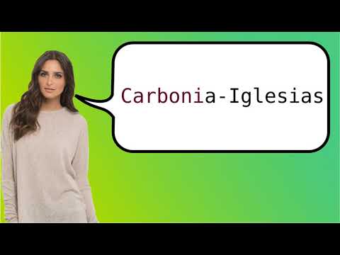 Como dizer 'Carbonia-Iglesias' em ingles?