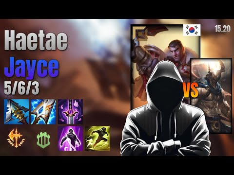 Haetae Top Jayce vs Pantheon lol KR solo rank Full Game 15.20 | 해태 제이스 vs 판테온