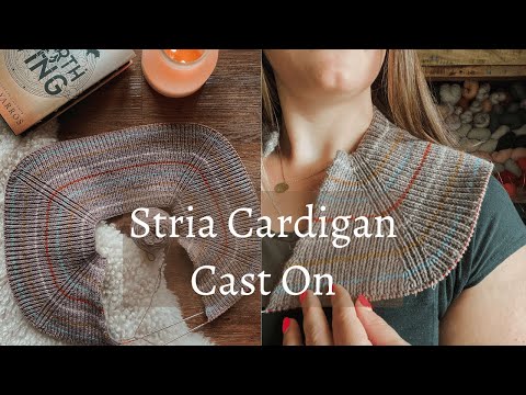 Knitting Vlog and Chat | Casting on the Stria Cardigan by Andrea Mowry
