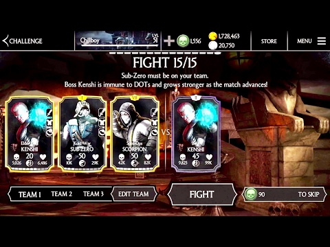 ELDER GOD KENSHI CHALLENGE - ( Normal / Hard Boss Gameplay )- update 1.11 mkx iOS mobile