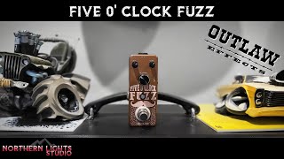 Video thumbnail for Outlaw Effects Five O' Clock Fuzz Pedal( No Talking) by NORTHERN LIGHTS STUDIO