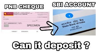 How to deposit one Bank cheque to another bank