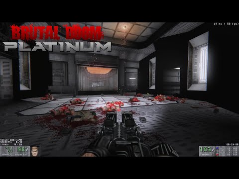 Brutal Doom Platinum 1.1 - E1M1 Remake: Doom 3 style | 4K/60