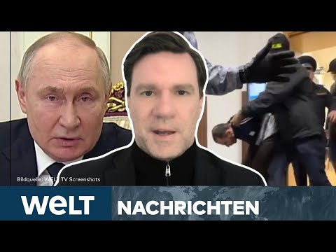TERROR IN MOSKAU: "Große Verschwörung"! Putin zeigt weiter auf Ukraine bei Anschlag | WELT Stream