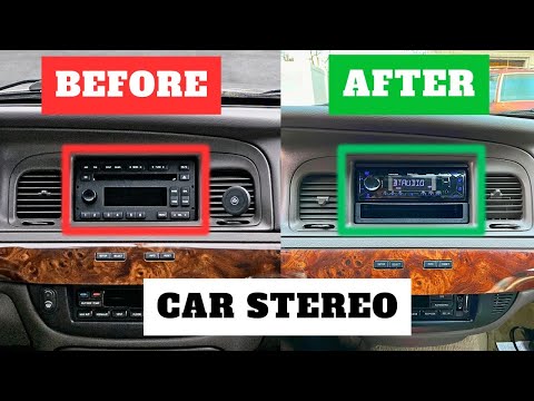 HOW TO INSTALL CAR STEREO BOSS 609UAB MERCURY GRAND MARQUIS FORD CROWN VICTORIA