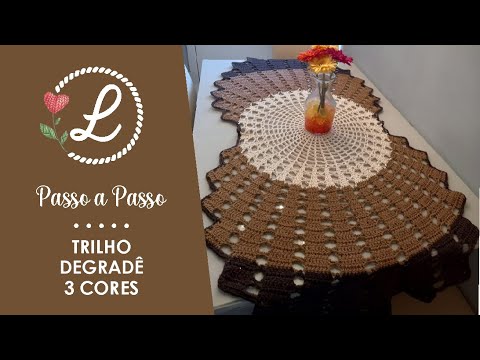 Gradient track with 3 colors 1.45x0.65 crochet - Class 346
