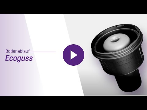 Ecoguss - Firkantet gårdafløb Ø110mm