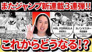 【ジャンプ新連載３連弾】がヤバい！一体どうなるのか！？「アニマルシグナル」「HAL FORMULA」「カノンマスター」【春原ロビンソン／筒井大志／寺坂研人】
