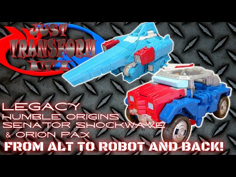 JUST TRANSFORM IT!: Legacy Senator Shockwave & Orion Pax