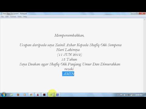 Happy Birthday To Shafiq Bin Jamil