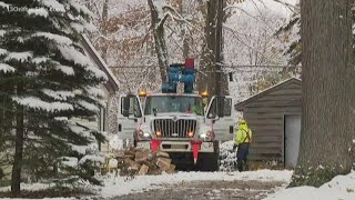 Snow causes significant power outages in Muskegon County
