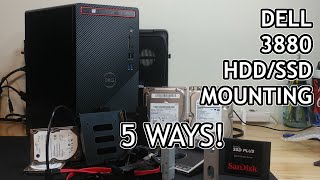 Dell 3880 Hard Drive Mounting (5 Different Ways!)
