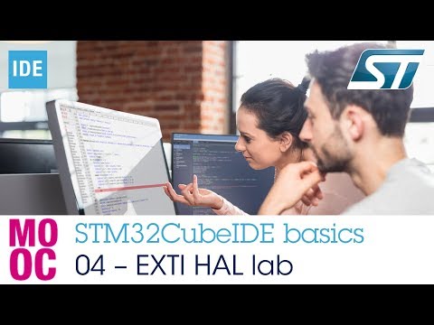 STM32CubeIDE basics - 04 EXTI HAL lab