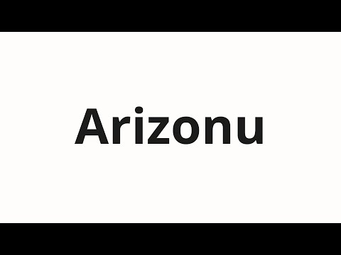 How to pronounce Arizonu | Аризону (Arizona in Russian)