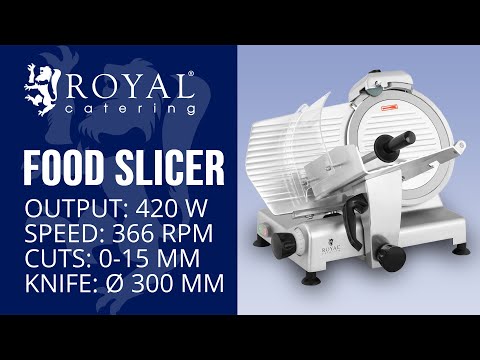 video - Factory second Food Slicer - 300 mm - up to 15 mm - 420 W