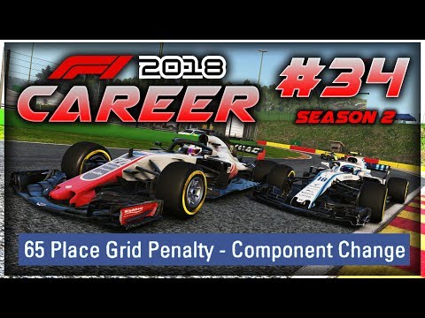 F1 2018 Career Mode Part 34: 65-PLACE GRID PENALTY! MAJOR ELECTRICAL FAULT!