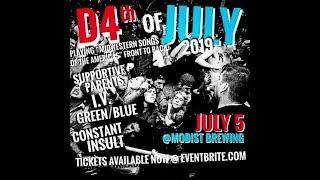 Dillinger Four - D4th of July Live at Modist Brewery, Minneapolis MN (7/5/19)
