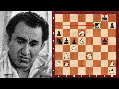 Tigran Petrosian's Immortal Chess Game vs Spassky - Hijacking diagonals! Queen Sac! - Brilliancy!